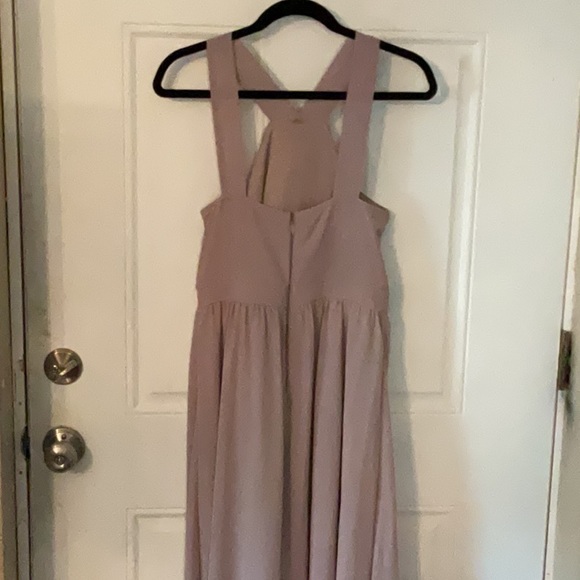 Lulu’s Aiir of Romance Taupe Halter A Line Maxi Dress - Picture 10 of 13